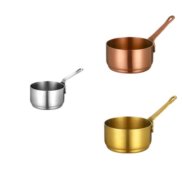 Stainless Steel 304 Dipping Sauce Cup,  Sauce  Bowls With Handle Commercial Grade  Condiment cups ,3 Size 60mL 80mL 125mL