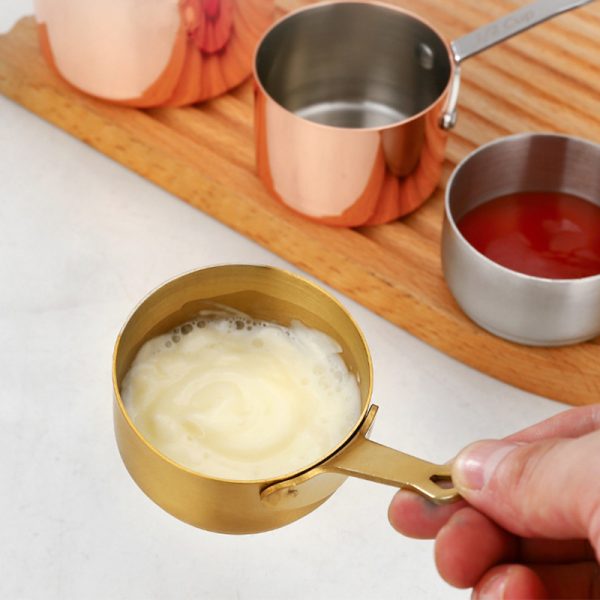 Stainless Steel 304 Dipping Sauce Cup,  Sauce  Bowls With Handle Commercial Grade  Condiment cups ,3 Size 60mL 80mL 125mL - 图片 2
