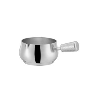 Stainless Steel 304 Diamond Handle Drum Shaped Sauce Cup  Sauce Dish Commercial Grade  Condiment Cups For Restaurant