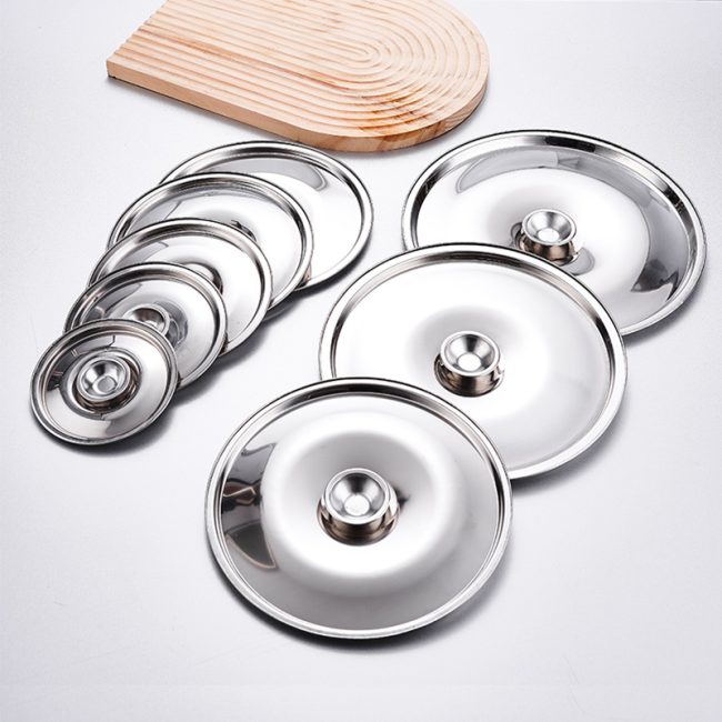 Stainless Steel 201 Flavoring Cup Lid,Kitchen Seasoning Basin Lid,Seasoning Tank Lid - 图片 2