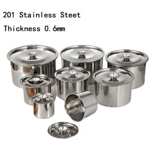 Thickness 0.6mm Stainless Steel 201 Flavoring Cup Without Lid,Kitchen Seasoning Basin,Egg Beating Bowl,Seasoning Tank For Restautant