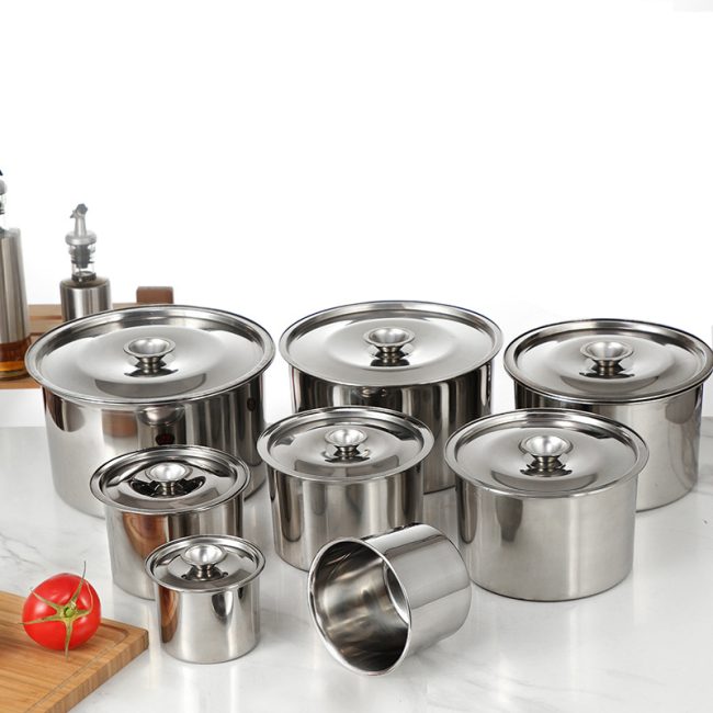 Thickness 0.6mm Stainless Steel 201 Flavoring Cup Without Lid,Kitchen Seasoning Basin,Egg Beating Bowl,Seasoning Tank For Restautant - 图片 2