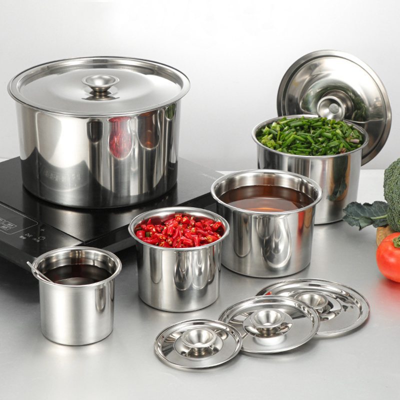 Thickness 0.8mm Stainless Steel 304 Flavoring Cup Without Lid,Kitchen Seasoning Basin,Egg Beating Bowl,Seasoning Tank For Restautant - Image 2