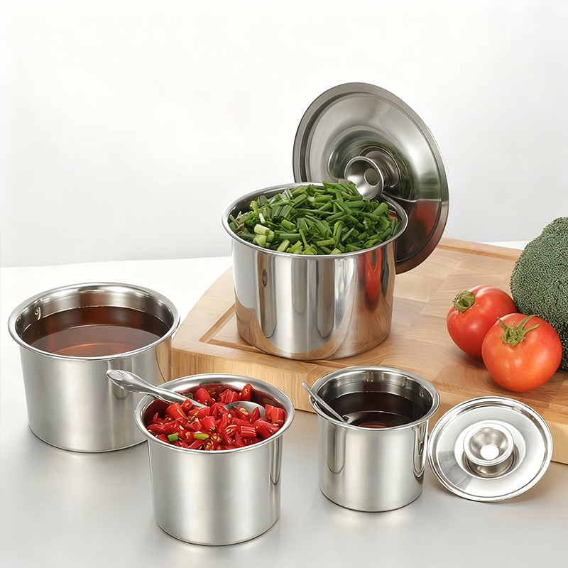 Thickness 0.8mm Stainless Steel 304 Flavoring Cup Without Lid,Kitchen Seasoning Basin,Egg Beating Bowl,Seasoning Tank For Restautant - Image 3