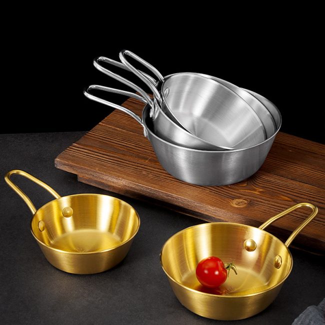 304 Stainless Steel Rice Wine Bowl With Single Handle, Kimchi Bowl，Snack Seasoning Bowl For Restaurant - Image 3