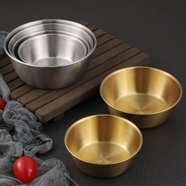 304 Stainless Steel Rice Wine Bowl Handleless, Kimchi Bowl，Snack Seasoning Bowl For Restaurant - Image 5