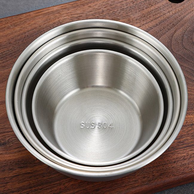304 Stainless Steel Rice Wine Bowl Handleless, Kimchi Bowl，Snack Seasoning Bowl For Restaurant - Image 2