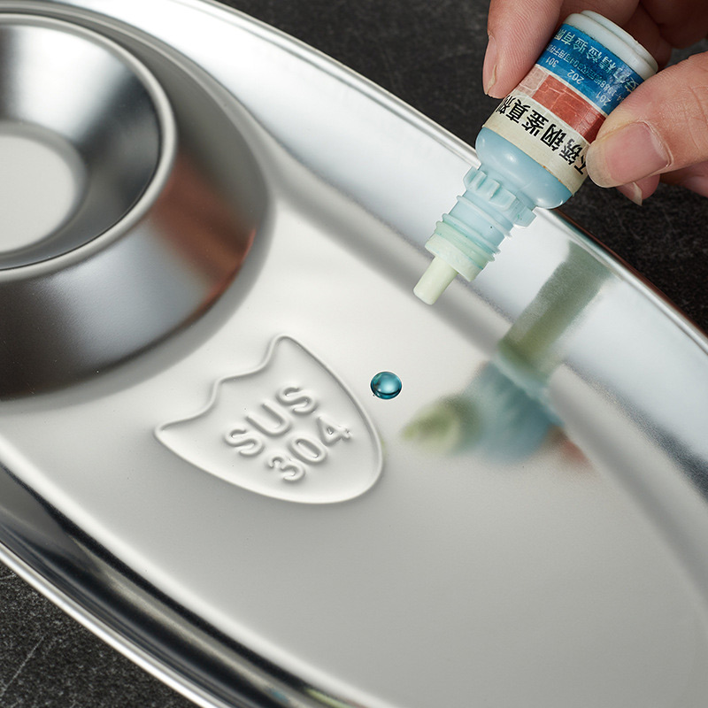 Stainless Steel 304 Dumpling Plate,Rectangle Barbecue Plate,Snack Plate Golden,French Fry Plate For Restaurant - Image 5