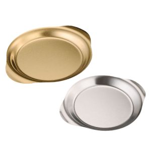 Stainless Steel 201 Butterfly Binaural Plate Golden,Pasta Dish,Fried Chicken Plate, Tableware For Restaurant,Wholesale