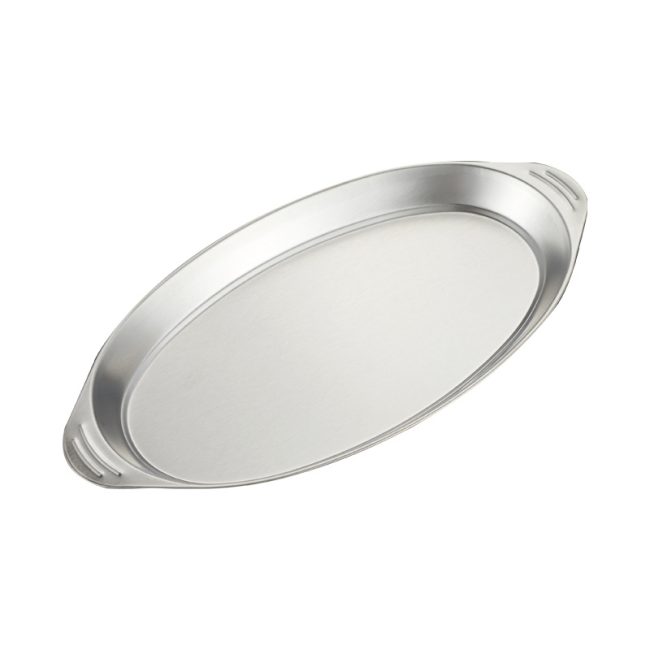Stainless Steel 304 Grilled Fish Egg Plate,Double Ear Oval Dumpling Plate,Steamed Fish Plate,Tableware For Restaurant