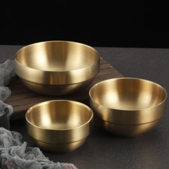 Stainless Steel 304 Double Layer Dining Bowl,Rice Bowl,Tableware For Restaurant - 图片 7