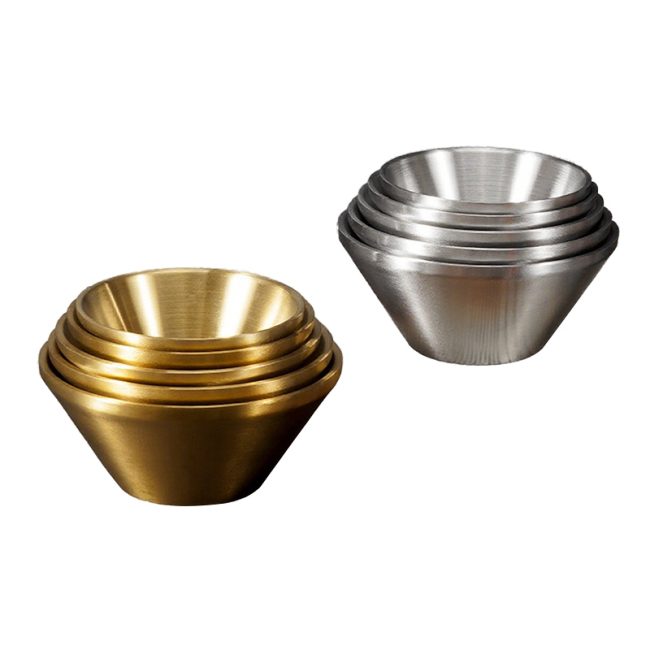 Stainless Steel 304 Double Layer V Shaped Bowl,Lamian Noodle Bowl,Soup Bowl,Tableware For Restaurant