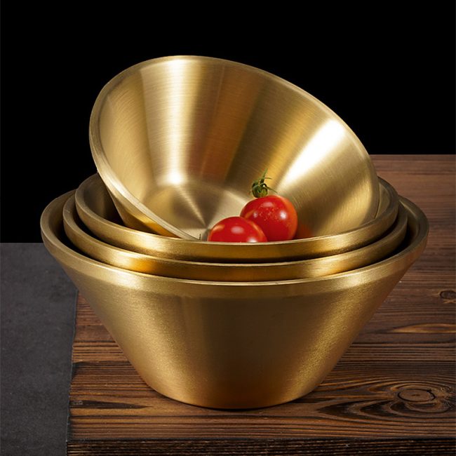 Stainless Steel 304 Double Layer V Shaped Bowl,Lamian Noodle Bowl,Soup Bowl,Tableware For Restaurant - 图片 6