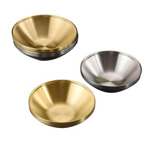 Stainless Steel 304 Double Layer Udon Bowl,Cold Noodle Bowl,Fruit Salad Bowl,Tableware For Restaurant
