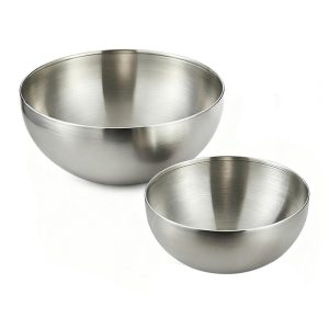 Stainless Steel 201 Single Layer Fruit Salad Bowl,Cold Noodle Bowl,Rice Mixing Bowl,Tableware For Restaurant