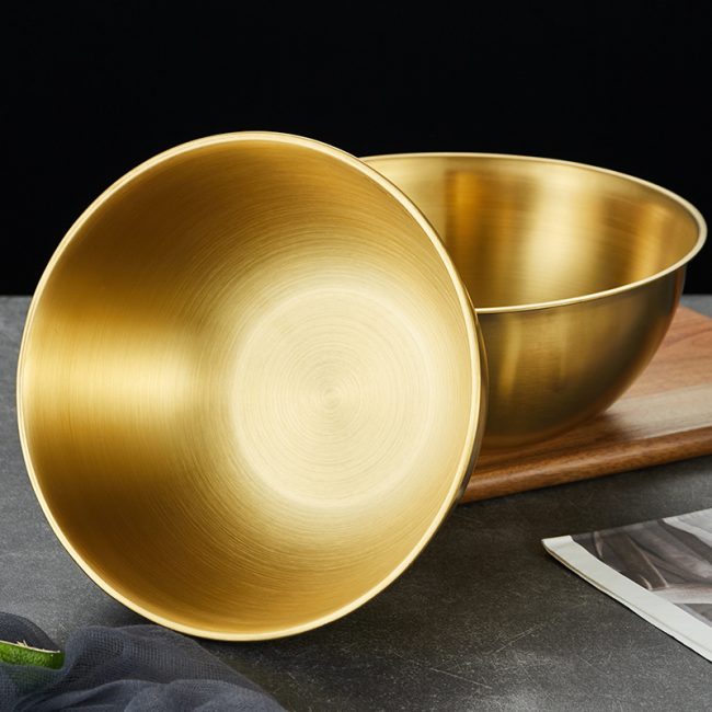 Stainless Steel 201 Salad Basin With Scale,Salad Bowl,Soup Basin,Cooking Basin,Mixing Bowl,Tableware For Restaurant - 图片 4