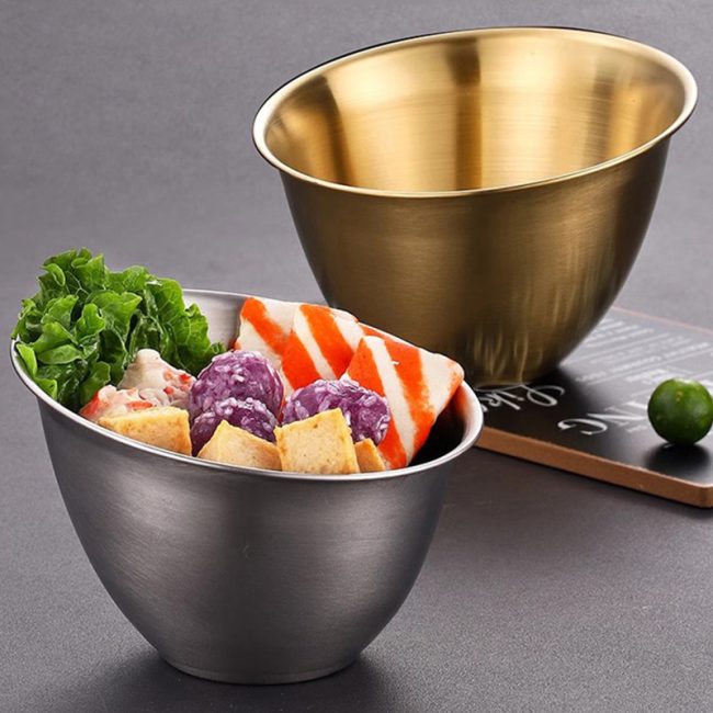 Stainless Steel 201 Lettuce Bowl,Slanted Bowl,Hot Pot Vegetable Bowl,Sauce Bowl,Wholesale Of Tableware - 图片 2