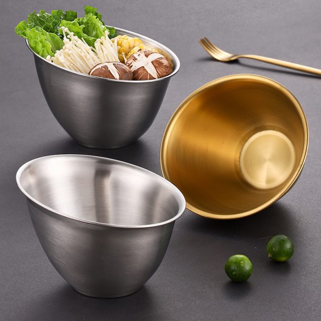 Stainless Steel 201 Lettuce Bowl,Slanted Bowl,Hot Pot Vegetable Bowl,Sauce Bowl,Wholesale Of Tableware - 图片 5
