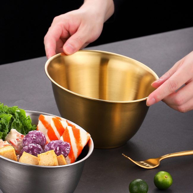 Stainless Steel 201 Lettuce Bowl,Slanted Bowl,Hot Pot Vegetable Bowl,Sauce Bowl,Wholesale Of Tableware - 图片 7
