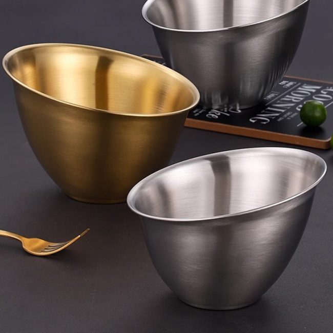 Stainless Steel 201 Lettuce Bowl,Slanted Bowl,Hot Pot Vegetable Bowl,Sauce Bowl,Wholesale Of Tableware - 图片 3