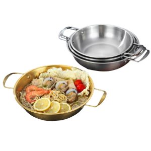Stainless Steel Double Ear Seafood Pot,Instant Noodle Pot,Hot Pot,Soup Pot,Tableware For Restaurant