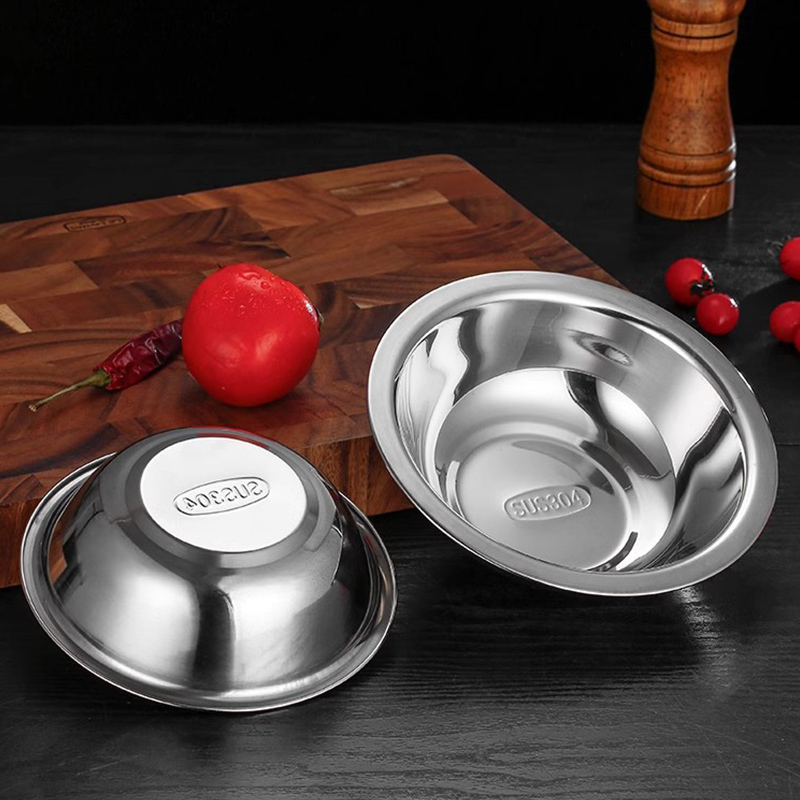 Thickness 0.8mm Stainless Steel 304 Non Magnetic Code Basin,Kitchen Side Dish Bowl,Soup Basin,Seasoning Basin For Restautant - Image 3
