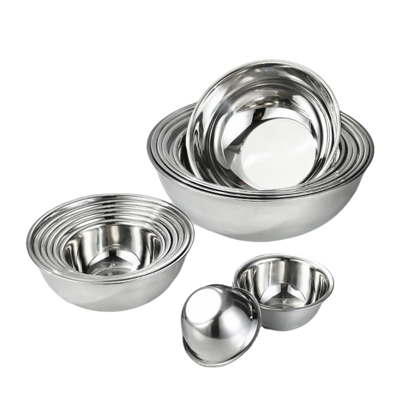 Thickness 1.0mm Stainless Steel 201 Baking Basin,Egg Basin,Soup Basin,Mixing Bowl,Knead Dough Basin For Restautant Kitchen