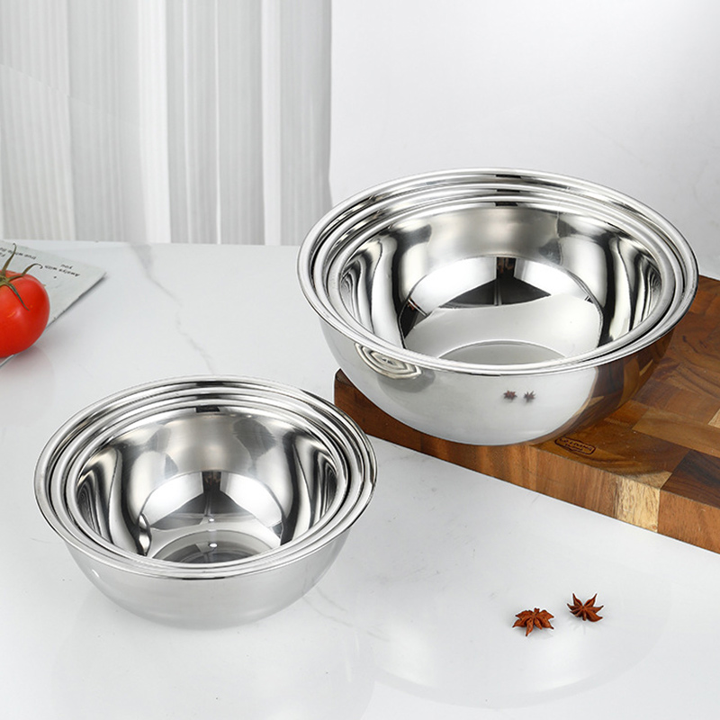 Thickness 1.0mm Stainless Steel 201 Baking Basin,Egg Basin,Soup Basin,Mixing Bowl,Knead Dough Basin For Restautant Kitchen - Image 7