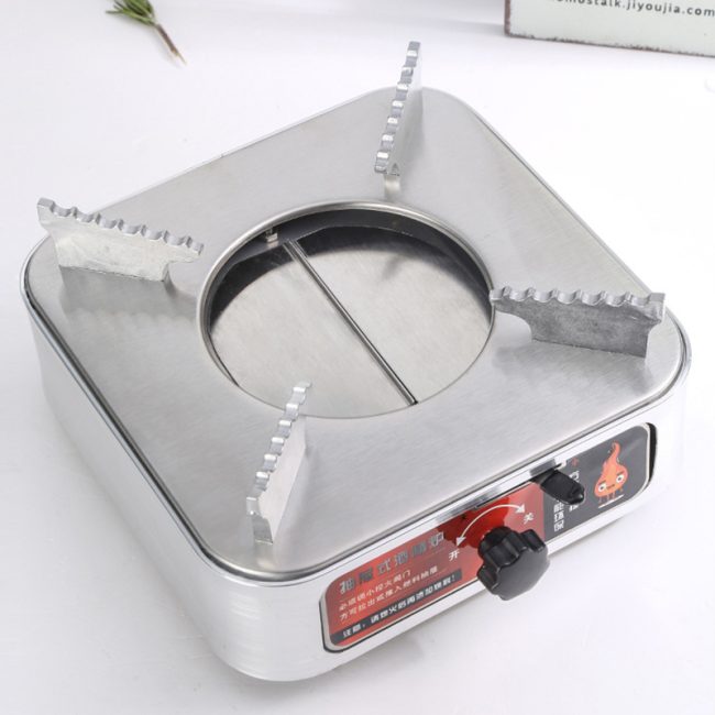 Stainless Steel Drawer Type Alcohol Stove,Square Dry Pot Base For  Restaurant - 图片 5