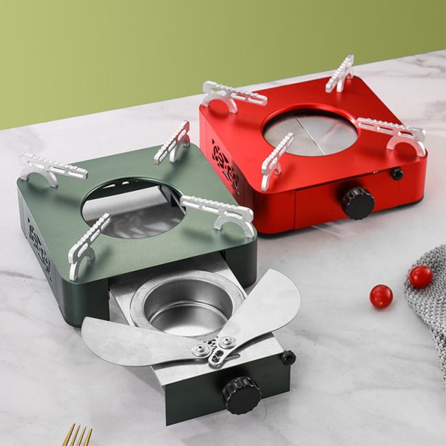 Aluminum Alloy Drawer Type Alcohol Stove,Square Dry Pot Base For  Restaurant - 图片 2