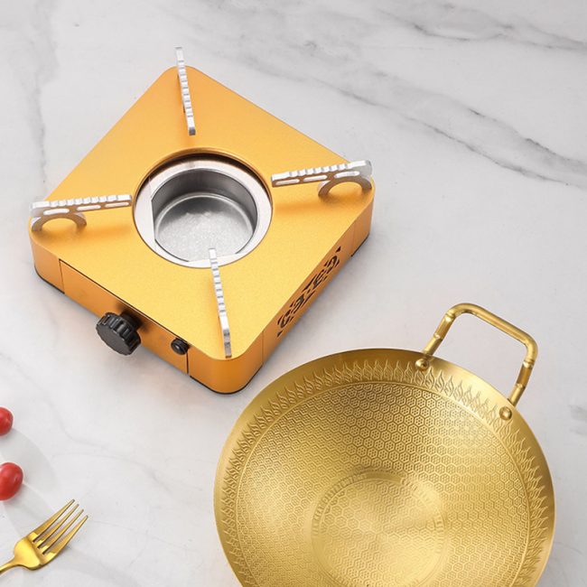 Aluminum Alloy Drawer Type Alcohol Stove,Square Dry Pot Base For  Restaurant - 图片 4