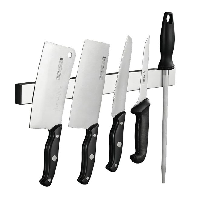 Stainless Steel 304 Magnetic Knife Holder,Kitchen Magnetic Suction Knife Holder,Magnetic Storage Rack For Restautant