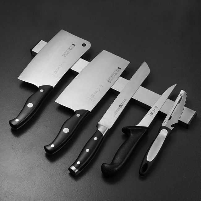 Stainless Steel 304 Magnetic Knife Holder,Kitchen Magnetic Suction Knife Holder,Magnetic Storage Rack For Restautant - 图片 5