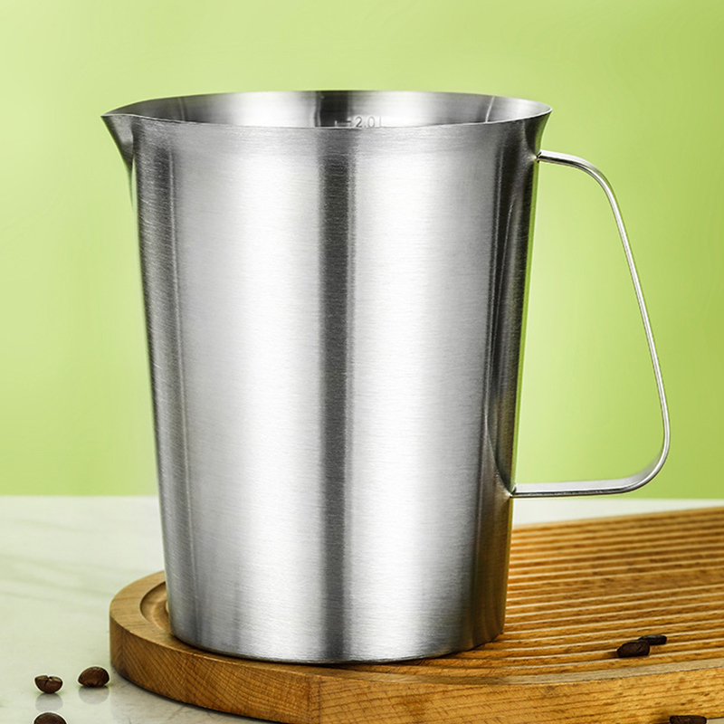 Stainless Steel 304 Measuring Cup,500mL,1000mL For Milk Tea Shop - 图片 4
