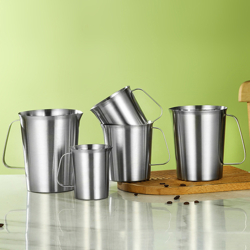 Stainless Steel 304 Measuring Cup,500mL,1000mL For Milk Tea Shop - 图片 5