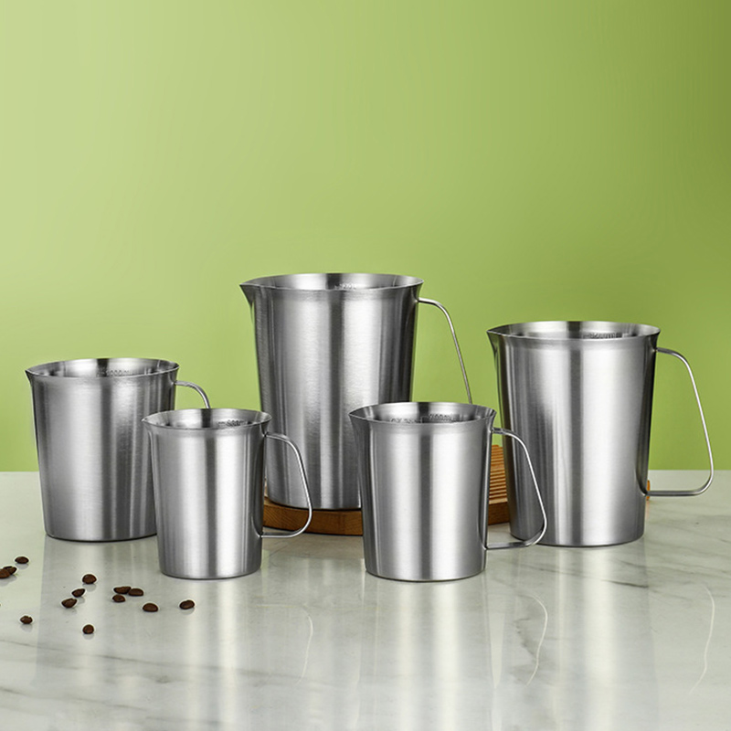 Stainless Steel 304 Measuring Cup,500mL,1000mL For Milk Tea Shop - 图片 6