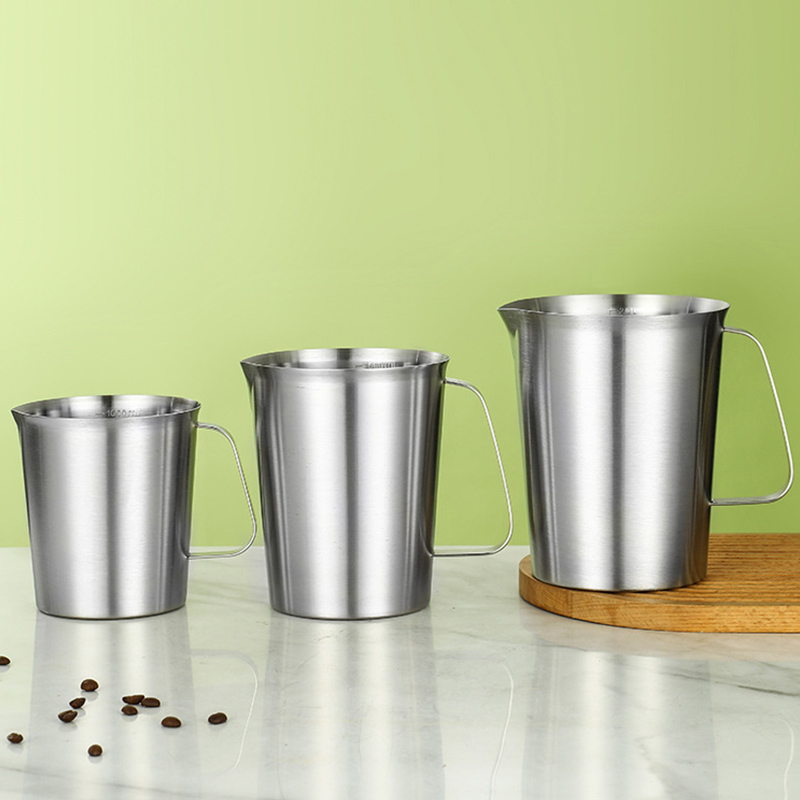 Stainless Steel 304 Measuring Cup,500mL,1000mL For Milk Tea Shop - 图片 8