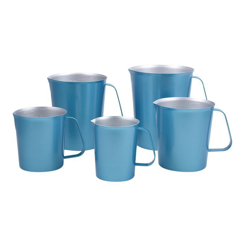 Stainless Steel 304 Measuring Cup Blue,500mL,2000mL For Milk Tea Shop