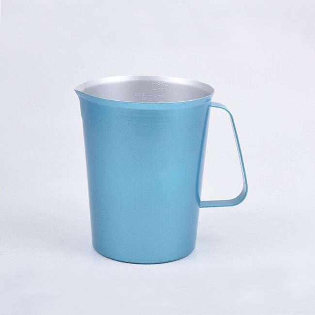 Stainless Steel 304 Measuring Cup Blue,500mL,2000mL For Milk Tea Shop - 图片 3