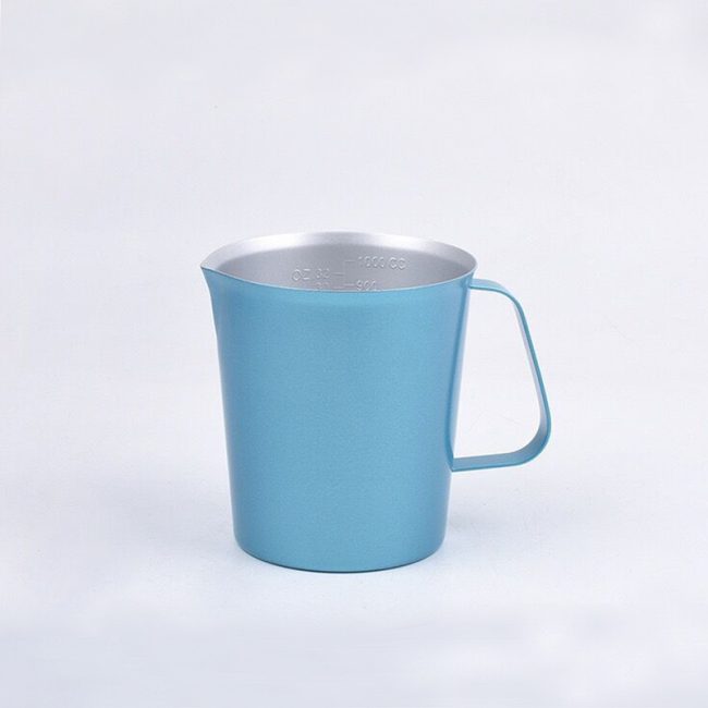 Stainless Steel 304 Measuring Cup Blue,500mL,2000mL For Milk Tea Shop - 图片 6
