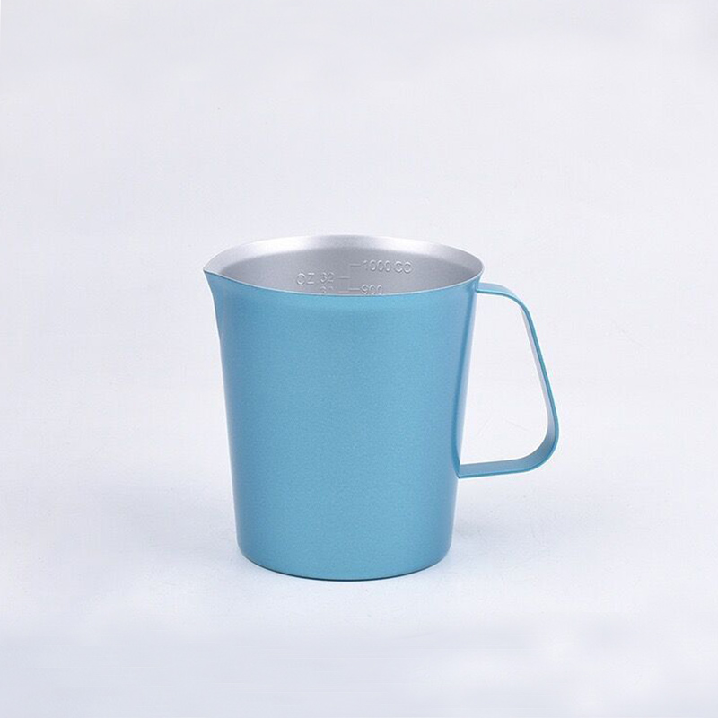 Stainless Steel 304 Measuring Cup Blue,500mL,2000mL For Milk Tea Shop - 图片 6