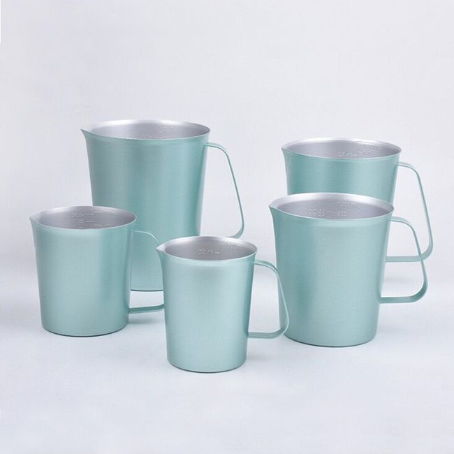 Stainless Steel 304 Measuring Cup Green,500mL,1500mL For Milk Tea Shop - 图片 2