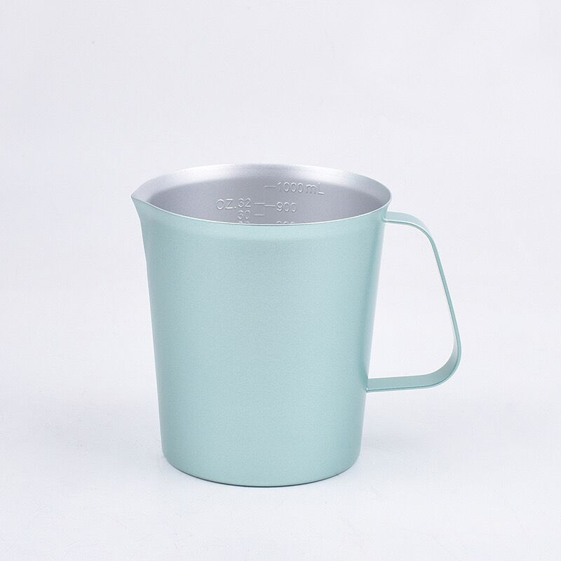 Stainless Steel 304 Measuring Cup Green,500mL,1500mL For Milk Tea Shop - 图片 4