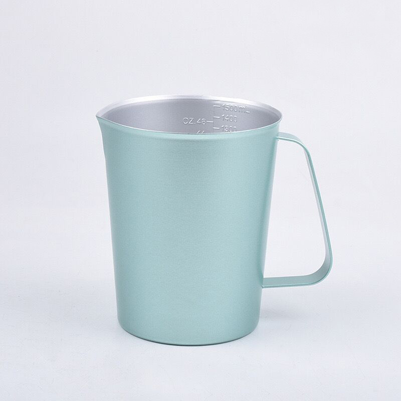 Stainless Steel 304 Measuring Cup Green,500mL,1500mL For Milk Tea Shop - 图片 5