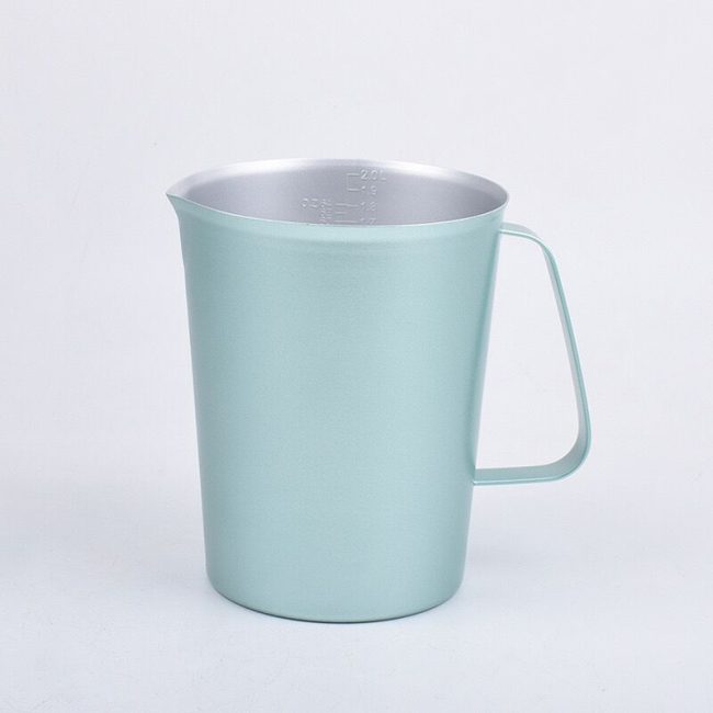 Stainless Steel 304 Measuring Cup Green,500mL,1500mL For Milk Tea Shop - 图片 6