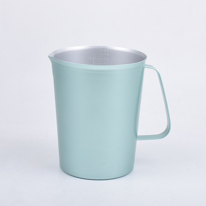 Stainless Steel 304 Measuring Cup Green,500mL,1500mL For Milk Tea Shop - 图片 6