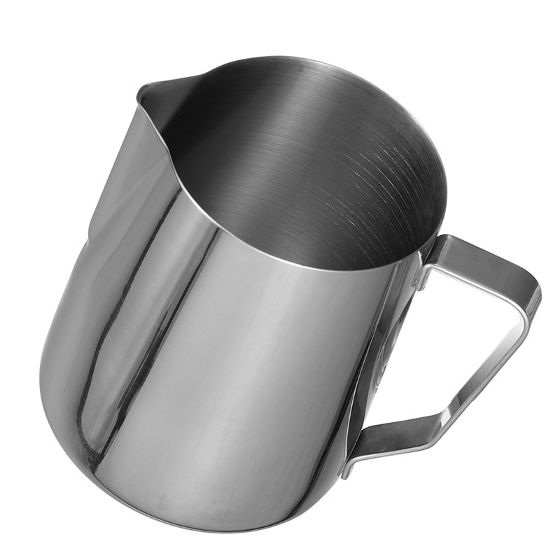 Stainless Steel 201 No Scale Milk Frothing Pitcher,Latte Art Cup,Coffee Tools Milk Frother For Cafe - 图片 4