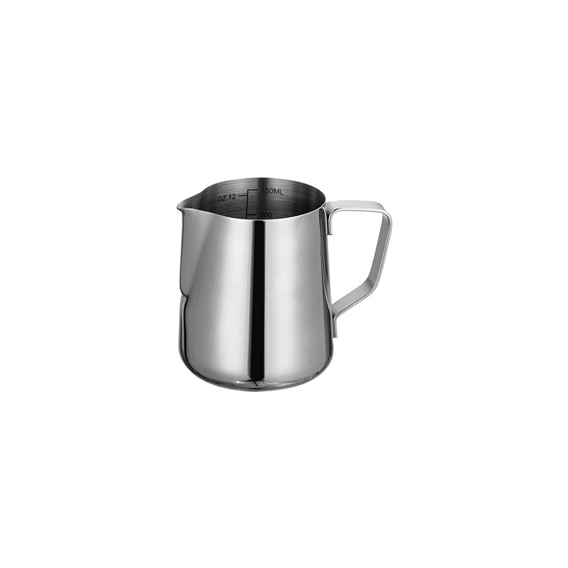 Stainless Steel 201 Laser Scale Milk Frothing Pitcher,Latte Art Cup,Coffee Tools Milk Frother For Cafe - 图片 2