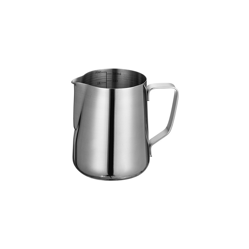 Stainless Steel 201 Laser Scale Milk Frothing Pitcher,Latte Art Cup,Coffee Tools Milk Frother For Cafe - 图片 3