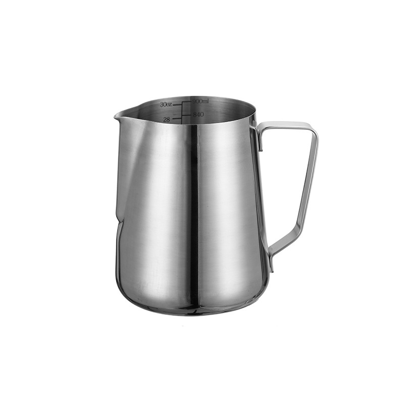 Stainless Steel 201 Laser Scale Milk Frothing Pitcher,Latte Art Cup,Coffee Tools Milk Frother For Cafe - 图片 4